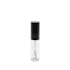 The image features the JCOP 0.1oz PP Lip Gloss Tube. The tube is clear, allowing the contents inside to be visible. It has a sleek, cylindrical design with a screw-on cap at the top. The cap is opaque and matches the minimalist aesthetic of the tube. The overall look is clean and modern, suitable for various types of lip gloss products.