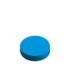The image shows the Mold-Rite Plastics PP Threaded Closure 63-400 SK063. It is a round, white plastic cap designed for bottles or containers. The cap features a smooth, flat top and ribbed sides for easy gripping and twisting. The threading inside the cap is visible, indicating it is designed to screw onto a corresponding container.