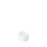 The image shows the Mold-Rite Plastics 0.5oz PP Jar. It features a small, cylindrical plastic container with a smooth, white surface. The jar has a wide, screw-on lid that matches the body in color and texture. The overall design is simple and functional, suitable for storing small quantities of various products.
