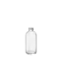 The image showcases the Calaso 5.1oz Glass Bottle. The bottle is cylindrical with a clear, transparent body, and features a smooth surface. It has a narrow, threaded neck designed to accommodate a screw-on cap (not shown in the image). The simplicity and elegance of the bottle make it suitable for a variety of liquid contents.