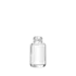 The image features the Calaso 1.0oz Glass Bottle. This is a clear, cylindrical glass bottle with a smooth surface and a simple, elegant design. The bottle has a narrow neck and a screw-top closure. It is empty and displayed against a plain, white background.