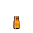 The image shows a clear, cylindrical glass bottle with a smooth surface and a narrow neck. The bottle, named "Calaso 1.0oz Glass Bottle," has a simple, elegant design with no labels or markings. The top of the bottle is designed to accommodate a screw cap or dropper. The bottle is displayed against a plain, white background.