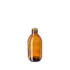 The image shows a clear, cylindrical glass bottle with a flat base and a straight, smooth neck. The bottle, named Calaso 10.1oz Glass Bottle, has a sleek and simple design, with a slight taper towards the top. The bottle is empty and appears to be designed for storing liquids such as beverages, oils, or other similar products. The overall appearance is clean and elegant, highlighting the clarity and quality of the glass.