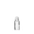 The image shows the Calaso 1.7oz Glass Bottle. It is a clear, cylindrical bottle with a smooth, transparent surface. The bottle has a narrow neck and a screw-top opening. The simplicity of the design highlights its clean lines and elegant proportions. There are no labels or markings visible on the bottle. The background is plain white, which accentuates the clarity and shape of the glass bottle.