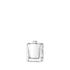 The image shows the Calaso 1.7oz Glass Dropper Bottle. It is a clear, cylindrical glass bottle with a smooth, transparent surface. The bottle is topped with a black dropper cap that has a rubber bulb, designed for precision dispensing of liquids. The overall design is sleek and minimalistic, suitable for various liquid products such as serums, oils, or other cosmetic formulations.