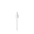 The image displays the Calaso PP Dropper DIN18. It features a sleek, cylindrical design with a white plastic cap and a clear glass pipette. The dropper is designed for precision dispensing, with the pipette extending below the cap. The product appears to be intended for use with liquids, such as essential oils or serums. The overall design is minimalistic and functional.