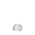 The image shows the Calaso 1.7oz Glass Jar by Glasmeister. The jar is cylindrical with a clear glass body and a smooth, wide-mouth opening. The design is simple and elegant, making it suitable for various uses such as storing cosmetics, creams, or other small items. The jar is displayed on a plain white background, highlighting its transparent and sleek appearance.