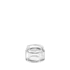 The image shows the Calaso 1.7oz Glass Jar by Glasmeister. The jar is made of clear glass, allowing visibility of the contents inside. It has a cylindrical shape with a wide mouth and a flat base. The overall design is simple and elegant, with smooth, clean lines. The jar is empty and displayed against a plain white background.