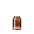 The image shows the Calaso 6.4oz Glass Jar. The jar has a clear, cylindrical body with smooth, straight sides and a wide opening at the top. The base of the jar is flat, and the glass appears thick and durable. There is no lid visible in the image. The jar is empty and showcased against a plain, white background.