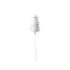 The image shows the Calaso PP Pump DIN18. The product is a white plastic pump dispenser with a sleek, cylindrical design. The pump has a ribbed collar for grip and a smooth actuator for easy dispensing. The pump is designed to fit on top of bottles and is commonly used for dispensing liquids like lotions, soaps, or other personal care products.