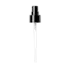 The image features the Calaso PP Pump 24/410 FPB15A3C011-200. This product is a sleek and modern plastic pump dispenser. It has a cylindrical shape with a smooth, shiny surface, and it is predominantly white with a clear nozzle at the top. The pump mechanism appears to be sturdy and well-designed for dispensing liquids or gels. The overall design is minimalist and functional, suitable for various types of bottles.