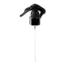 The image shows the Calaso PP Sprayer 24/410. The product is a plastic spray nozzle with a ribbed collar for better grip and an adjustable spray head. The spray head is white and features a small, protruding nozzle for dispensing liquids. The collar is designed to attach securely to compatible bottles. The overall design is functional and suitable for a variety of liquid dispensing needs.