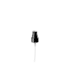 The image shows the Calaso PP Sprayer 20/410. It features a smooth, cylindrical white plastic body with a matching white spray nozzle and a transparent protective cap. The nozzle appears to be ergonomically designed for ease of use. The overall design is sleek and functional, suitable for dispensing various liquid products.