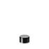 The image shows the Calaso Aluminum Threaded Closure 28-410. The closure is cylindrical with a smooth, metallic finish, and features threading on the inside designed for secure attachment to compatible containers. The top surface is flat and unadorned, and the overall appearance is sleek and modern.