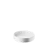 The image shows the Calaso PP Threaded Closure 72 Special. It is a white, circular plastic cap with a smooth top and ribbed sides, designed for easy grip and twisting. The threaded interior is visible, indicating it is meant to securely fasten to a corresponding container. The closure has a clean, simple design suitable for various packaging needs.