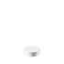The image shows the Calaso PP Threaded Closure 39 Special. This is a white, circular plastic cap designed with a threaded closure mechanism. The cap appears smooth with a slightly raised edge for easy grip. The overall design is simple and functional, suitable for securely sealing containers.
