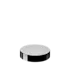The image displays the Calaso PP Threaded Closure 72 Special. It is a white, circular plastic cap with a smooth, flat top surface and threaded sides for secure attachment. The cap appears to be designed for use with containers, providing a tight seal when screwed on.