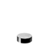 The image shows a Calaso PP Threaded Closure 45 Special. It is a white, circular closure cap with a smooth surface and threaded interior designed to fit securely onto compatible containers. The cap features a slightly domed top and clean, precise edges, indicating a well-crafted design suitable for sealing products.