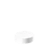 The image depicts a Calaso PP Threaded Closure 53/400. It is a cylindrical, white plastic cap with a smooth surface and threading on the inside, designed to fit onto a compatible container. The closure has a flat top and slightly rounded edges, giving it a clean and modern appearance.
