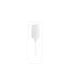 The image shows the Calaso PP Pump 24/410. It is a plastic pump dispenser with a smooth, cylindrical neck and a ribbed actuator. The pump is primarily white, designed to fit onto bottles with a 24/410 neck size. The actuator appears to be easy to press, making it suitable for dispensing various liquid products.