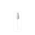 The image shows the Calaso PP Pump DIN18 ABB02A3C012-001. It is a plastic pump dispenser with a sleek, cylindrical shape. The pump has a smooth, white finish and a ribbed texture on the neck for easy grip. The nozzle is streamlined and slightly curved for efficient dispensing. The overall design is minimalist and functional.