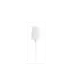 The image shows a Calaso PP Pump 24/410. It is a white plastic pump dispenser commonly used for dispensing liquid products such as lotions, soaps, or other personal care items. The pump features a ribbed collar for better grip and a long, slender nozzle for precise dispensing. The overall design is simple and functional, suitable for attaching to compatible bottles.