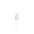 The image shows the Calaso PP Pump 24/410 FPB15A3C004-001. This is a plastic pump dispenser designed for dispensing liquids. The pump features a ribbed, cylindrical neck for secure attachment to bottles, a smooth-surfaced actuator for easy pressing, and a long, clear dip tube extending from the base of the pump for reaching the contents of the bottle. The pump is primarily white in color.