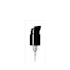 The image shows a Calaso PP Pump 24/410. This is a sleek, white plastic pump designed for dispensing products. The pump features a ribbed collar and a smooth actuator with a nozzle that can be depressed to dispense the product. The design is minimalistic and functional, suitable for various pump bottles.