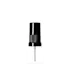 The image shows a Calaso PP Sprayer DIN18. It is a white plastic spray nozzle with a ribbed collar and a thin, elongated, transparent tube extending downward. The sprayer has a rounded, ergonomic trigger for easy use. The overall design is simple and functional, suitable for attaching to a bottle for dispensing liquids.
