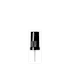 The image shows the Calaso PP Sprayer DIN18. It is a white plastic sprayer with a sleek, cylindrical design. The sprayer has a nozzle at the top for dispensing liquids and a threaded base that allows it to be attached to compatible bottles. The overall appearance is clean and functional, suitable for various liquid dispensing needs.
