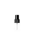 The image features the Calaso PP Sprayer 24/410. The sprayer is predominantly white with a clear, ribbed actuator and a long, slender nozzle. The base of the nozzle is encased in a white collar that has a smooth finish. The overall design is sleek and functional, suitable for various liquid dispensing needs. 