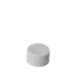 The image displays the MRP Solutions PP Threaded Closure 20-400. It is a small, cylindrical, white plastic cap with a smooth, flat top surface and threaded sides designed to screw onto a corresponding container. The closure is simple in design, emphasizing its utilitarian function for sealing.