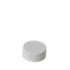 The image shows the MRP Solutions PP Threaded Closure 33-400 DB033. It is a white, circular, plastic screw-on cap with a smooth surface and a threaded interior designed to fit onto a bottle or container. The closure appears simple and functional, devoid of any visible branding or markings.