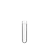The image shows the Resilux PET Bottle Preform 43 Ratchet 28-400. It is a clear, cylindrical plastic component with a smooth body and a threaded neck designed for further processing into a complete bottle. The preform has a consistent, transparent appearance and a uniform shape, suitable for being blown into various bottle sizes. The threaded neck is designed to accommodate a screw cap, ensuring a secure closure for the finished product.