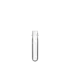 The image shows a Resilux PET Bottle Preform 57.7gr 28 mm Kerr. The preform is clear and cylindrical with a threaded neck, designed to be molded into a PET bottle. It has a smooth surface and a uniform shape, indicating precision in manufacturing. The preform is displayed against a plain white background, highlighting its transparency and details.