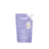 The image features the Expack 30 0oz PE Pouch Mono_UniSpout 887ml. This product is a clear, flexible plastic pouch with a spouted cap on top for easy pouring and resealing. The pouch is rectangular in shape with a flat bottom, allowing it to stand upright. The spout is positioned at the top center, equipped with a screw cap for secure closure. The pouch appears to be empty, showcasing its transparent material and smooth surface. The overall design is clean and functional, ideal for containing and dispensing liquids.