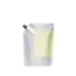 The image displays a 500ml Identipak 16.9oz PE Pouch Spouted Refill Pouch. The pouch is predominantly white with a spout located at the top right corner for easy dispensing. The package has a minimalist design with a clean, modern look, and it is standing upright.
