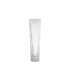The image displays the Burhani Packaging Solutions 3.2oz PE Tube ABL Round. This is a cylindrical tube with a smooth, glossy white surface. The tube is capped with a matching white screw-on cap. The overall design is clean and minimalist, suitable for various cosmetic or personal care products.