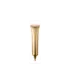 The image shows a Burhani Packaging Solutions 0.9oz PE Tube (ABL Oval). The tube is white with a smooth, glossy finish and has a cylindrical shape with an oval cross-section. The cap is also white and has a smooth, rounded design. The tube appears to be made of plastic and is designed for packaging small quantities of products like creams or lotions.