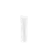 The image features the Burhani Packaging Solutions 1.1oz PE Tube ABL Oval. This is a small, cylindrical tube with a sleek, oval shape designed for holding and dispensing cosmetic or personal care products. The tube has a smooth, white surface with no visible labels or branding, and it is capped with a matching white screw-on cap that ensures the contents are securely sealed. The overall design is simple and functional, making it a versatile packaging option.