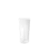 The image displays the Burhani Packaging Solutions 0.3oz PE Tube PBL Oval (10 ml). The product is a small, cylindrical plastic tube with a smooth, white surface. The tube has a flat, oval-shaped cap at one end, which appears to be securely fitted. The overall design is sleek and minimalistic, suitable for containing small quantities of creams, gels, or lotions. The tube is shown against a plain, white background.