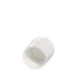The image shows a Menshen PP Flip Top Cap 24/415. The cap is white and features a hinged flip-top design. The cap has a smooth, rounded exterior with a flat top surface that can be flipped open to reveal a dispensing opening. The base of the cap has threading to allow it to be screwed onto a compatible container. The overall design is simple and functional, suitable for dispensing various liquid products.