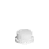 The image shows the Menshen PP Threaded Closure 32 Chemical Closure. It is a white, circular cap designed for chemical containers. The cap features a ridged, textured edge for grip and ease of opening. The top surface of the closure is flat and smooth. The threading inside the cap is visible, indicating it is designed to screw onto the matching container.
