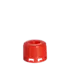 The image features a Menshen PP Threaded Closure 32 Chemical Closure. It is a cylindrical, white plastic cap designed for sealing containers. The closure has a ridged grip on the sides for easy handling and a smooth, flat top surface. The threaded interior is visible, indicating it screws onto compatible containers for a secure fit.