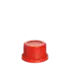 The image shows a Menshen PP Threaded Closure 45 Chemical Closure. It is a white, circular, plastic cap designed for sealing chemical containers. The closure features a threaded design on its lower half, which allows it to be screwed securely onto the container. The top surface of the cap is flat with no visible markings or designs. The overall appearance is that of a sturdy and functional closure suitable for industrial or commercial use.