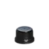 The image shows a Menshen PP Threaded Closure 45 Chemical Closure. It is a circular, white plastic cap with a ridged grip on the sides for easy handling. The top surface is smooth and flat, and the threading detail is visible around the inner edge, indicating it is designed to screw onto a container securely.