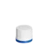 The image shows a Menshen PP Threaded Closure 32 Chemical Closure 31501-1. It is a plastic, circular, threaded cap designed for chemical containers. The closure has a ridged outer edge for easy grip and twisting. The surface of the cap appears smooth, and it includes threading on the interior to securely fasten to compatible containers. The color of the closure is white.