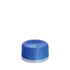 The image shows the MENSHEN PP Threaded Closure 45 Chemical Closure. It is a cylindrical, white plastic cap designed for sealing containers, with a threaded design for secure fastening. The closure features a slightly raised top surface with a flat edge, ensuring a tight seal for chemical products.