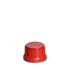 The image shows the Menshen PP Threaded Closure 45 Chemical Closure. It is a white, circular plastic cap with a ridged edge for easy grip. The cap features a central, indented area with a small, raised circle in the middle. The threaded design is visible on the inside of the cap, indicating it is meant to screw onto a corresponding container.