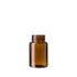 The image shows a Calaso 3.4oz Glass Jar. The jar is clear and cylindrical with a straight-sided design. The glass appears thick and sturdy, offering a transparent view of its contents. The jar has a threaded neck for a secure closure, although the lid is not visible in the image. The base is flat, allowing it to stand upright. The overall appearance is sleek and minimalist, suitable for various uses.